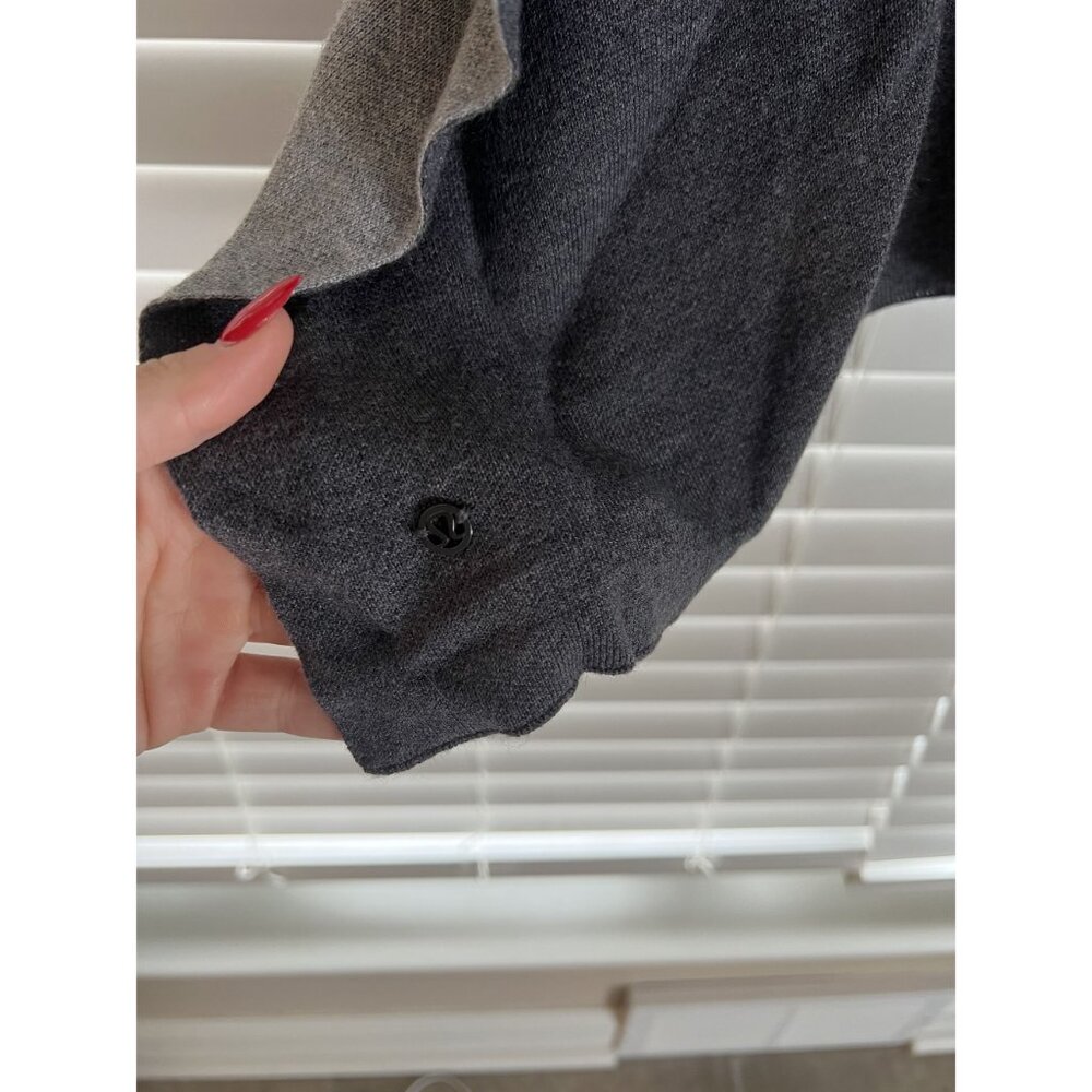Lululemon After Asana Wrap Open Front Charcoal Gr… - image 5
